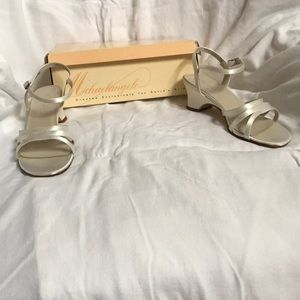 Child’s, White, Heeled Sandals